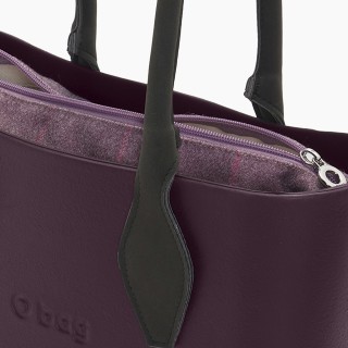 Підкладка O bag mini клітинка фланель Бургунді