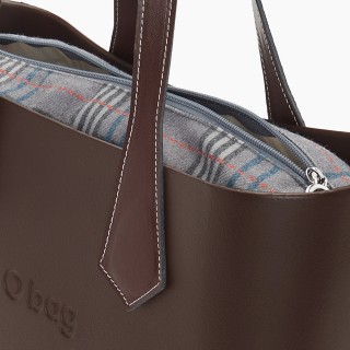 Підкладка O bag mini шотландська клітинка Блакитна лагуна