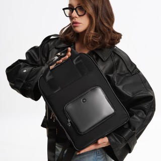 Рюкзак O bag Neon нейлон Чорний