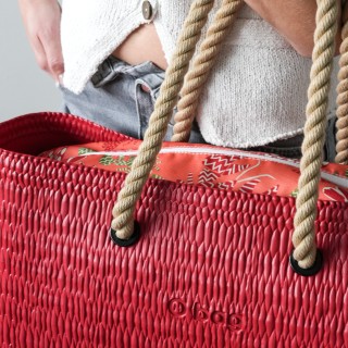O bag Beach Вишня, лобстер