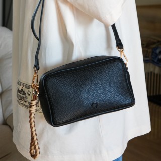 O bag Fizz наппа Чорний