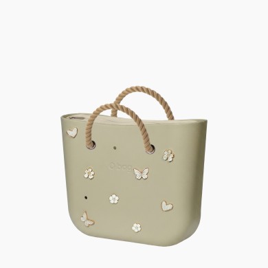 O bag Classic o charms Пісок з короткими ручками-канатами