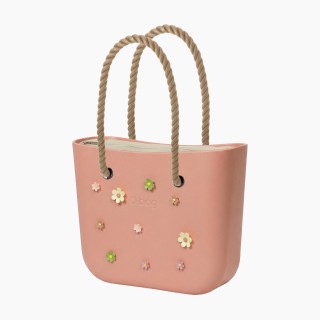 O bag Classic o charms Персик з довгими ручками-канатами