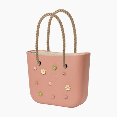 O bag Classic o charms Персик з довгими ручками-канатами