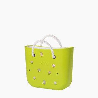 O bag Mini o charms Лайм з короткими ручками-канатами