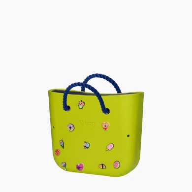 O bag Mini o charms Лайм з короткими ручками-канатами