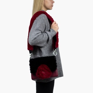 O bag glam Бордо, ремінець