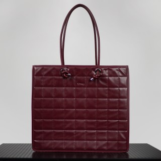 O bag knots наппа з ефектом 3D Бордо