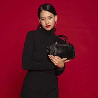 O bag Emoticon нейлон Чорна