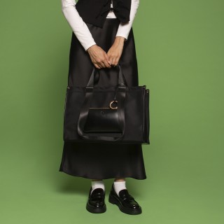 O bag Bon Ton нейлон Чорна