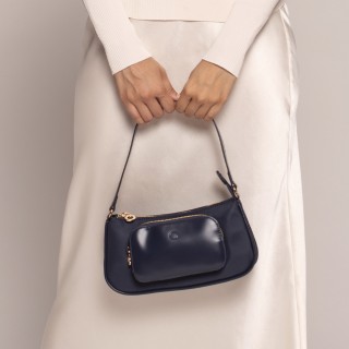 O bag Fusion нейлон Темно-синя