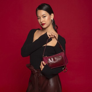 O bag Fusion нейлон Бордо