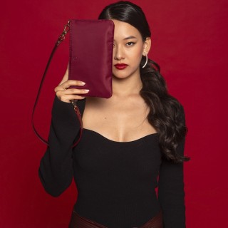 O bag Papillon нейлон Бордо