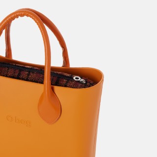 Підкладка O bag mini тартан Охра, Чорний