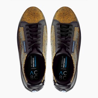 Змінний верх для взуття ACBC SNEAKER GLITTER на блискавці, золотистий