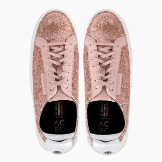 Змінний верх для взуття ACBC SNEAKER GLITTER на блискавці, рожевий