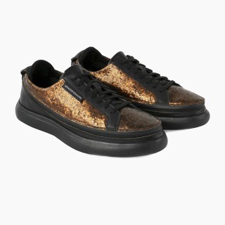 Змінний верх для взуття ACBC SNEAKER GLITTER на блискавці, золотистий