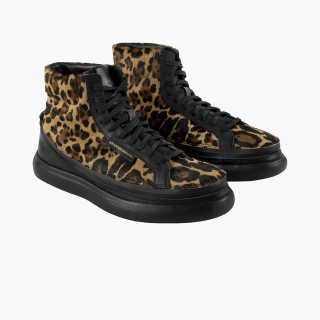 Змінний верх для взуття ACBC SNEAKER HIGH PONY на блискавці, лео