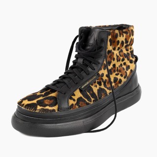 Змінний верх для взуття ACBC SNEAKER HIGH PONY на блискавці, лео