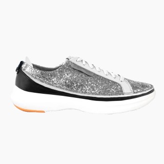 Змінний верх для взуття ACBC SNEAKER GLITTER на блискавці, сріблястий