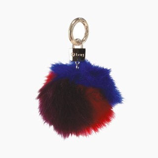 Підвіска пом-пон Синя / Червона / Баклажан