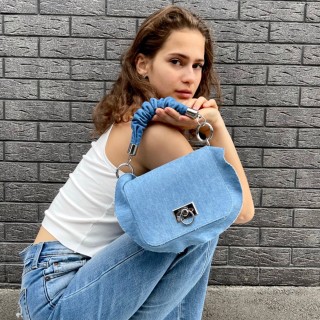 Мікроручка рюш Денім