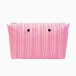 Підкладка O bag beach mini на блискавці з візерунком "лінії Гаїті" Рожевий