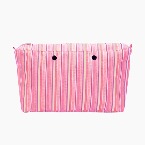 Підкладка O bag beach mini на блискавці з візерунком "лінії Гаїті" Рожевий
