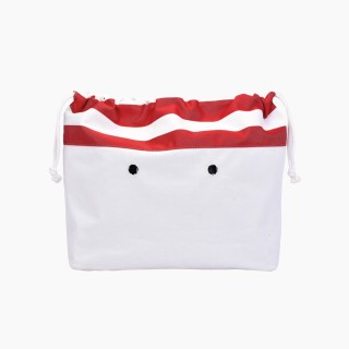 Підкладка O bag beach mini з орнаментом "двоколірні смужки New York" Червоний