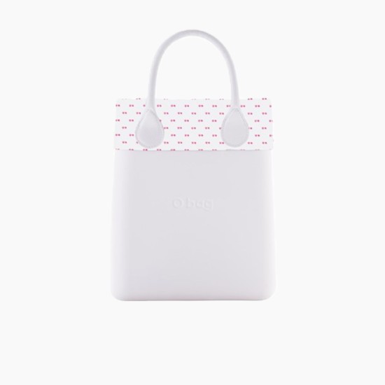 Манжет O chic з орнаментом цукерка Білий / Полуниця