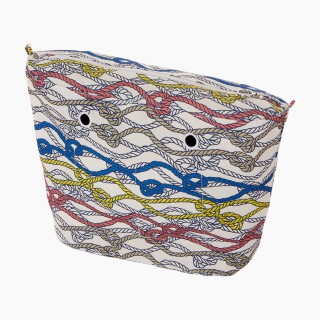 Підкладка O bag classic з принтом канати Лосось/Сапфір/Фрезія