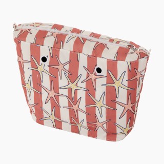 Підкладка O bag classic з вертикальною смужкою Лосось