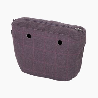 Підкладка O bag classic клітинка фланель Бургунді