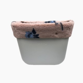 Манжет O bag classic квіти / кролик рекс Рожевий дим