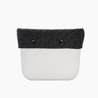 Манжет O bag classic з орнаментом мікросмужки люрекс Чорний