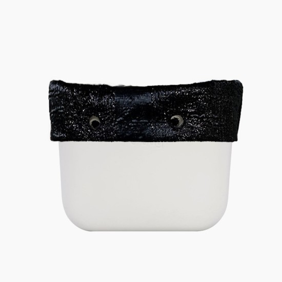 Манжет O bag classic з орнаментом блискучі смужки Чорний