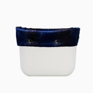 Манжет O bag classic з орнаментом блискучі смужки Темно-синий