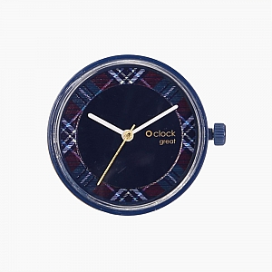 Циферблат O clock great Royal Ascot tartan Темно-синіій