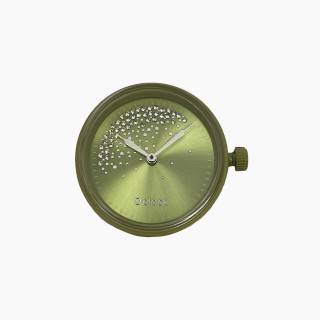 Циферблат O clock Night snow Зелений