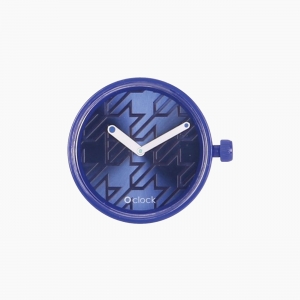 Циферблат O clock Pied de poule Синій