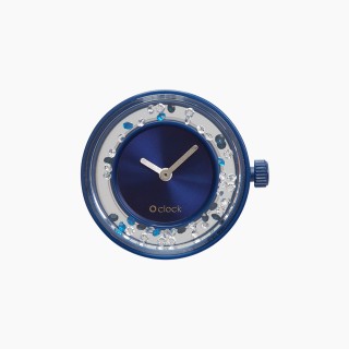 Циферблат O clock Shiny Crystals темно-синій