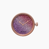 Циферблат O clock Glitter Bicolor Смородина / Амарант