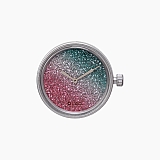 Циферблат O clock Glitter Bicolor Амарант / Петрол