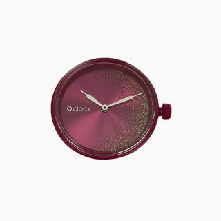 Циферблат O clockGlitter half moon Сангрія