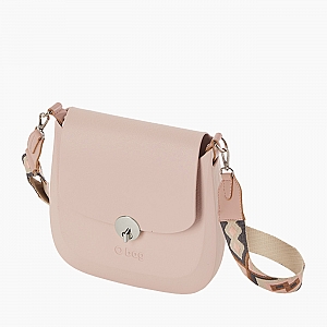 Жіноча сумка O bag Chase | корпус рожевий дим, ремінець