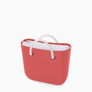 O bag Classic Амарант з короткими ручками-канатами
