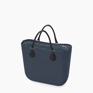 O bag Classic Темно-синя велюр