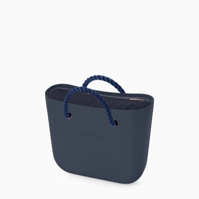 O bag Classic Темно-синя з короткими ручками-канатами O bag Classic Темно-синя з короткими ручками-канатами