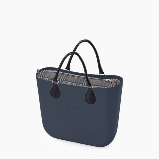 O bag Classic Темно-синя шотландська клітинка