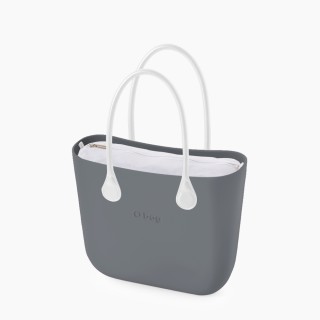 O bag Classic Сіра з довгими ручками